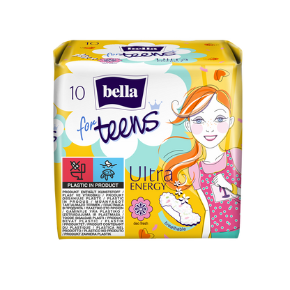 Bella For Teens Ultra Energy Sanitary Pads - Lyluk Store - Woman Pads and Pantyliner Bella