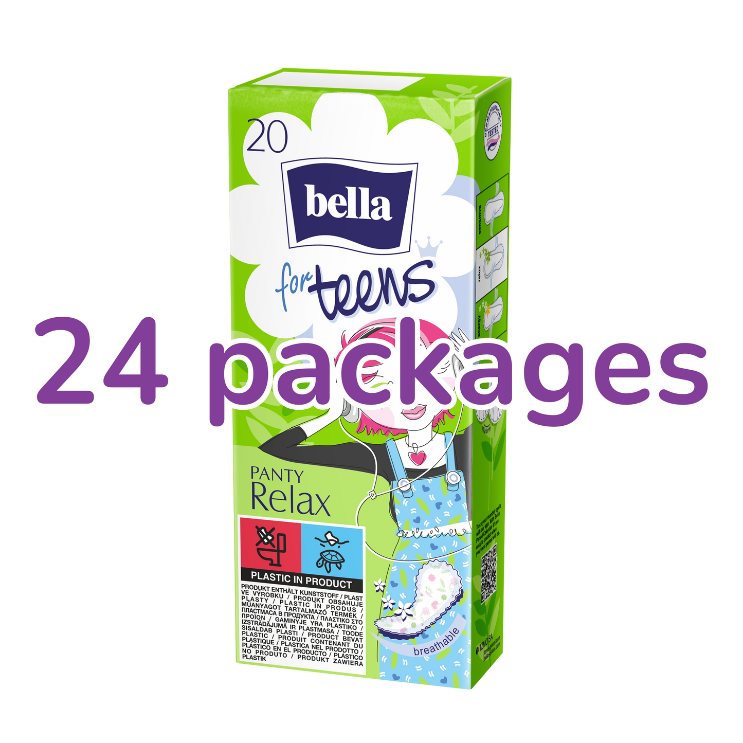 Pantyliners for teenagers Bella For Teens Relax