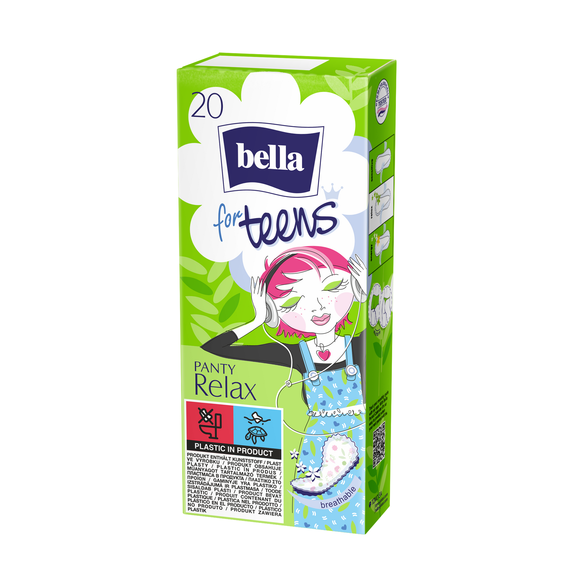 Pantyliners for teenagers Bella For Teens Relax - Lyluk Store - Woman Pads and Pantyliner Bella